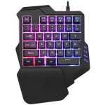 Jcu® clavier de jeu mécanique g92 rgb clavier gamer à main gauche pr gaming Jcu® clavier de jeu mécanique g92 rgb clavier gamer à main gauche pr gaming