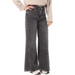 Jean baggy large gris femme oraije palazzo pietro