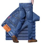 Jeans droit homme taille moyenne pantalon homme en jean 5 poches stretch denim jean homme - taille eu ...
