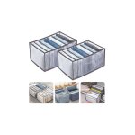 Jeans organisateur de tiroir 2 pièces boîte de rangementtiroirs en maille 7 grilles pour le de vêtements ... Jeans organisateur de tiroir 2 pièces boîte de rangementtiroirs en maille 7 grilles pour le de vêtements ...