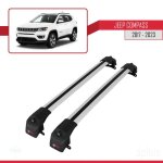 Compatible avec jeep compass 2017 - 2025 ace - 2 barres de toit railing porte - bagages de voiture gris ... Compatible avec jeep compass 2017 - 2025 ace - 2 barres de toit railing porte - bagages de voiture gris ...