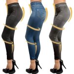 Jeggings amincissants / taille l / xl slim jeggings x3 vu a la tv / (noir grisbleu) / vraies poches Jeggings amincissants / taille l / xl slim jeggings x3 vu a la tv / (noir grisbleu) / vraies poches