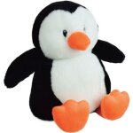Jemini peluche bouillotte pingouin - a chauffer au micro - ondes micro perles dargile + / - 19 cm