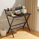 Jeobest bureau dordinateur pliable pour petite espace et poste de travail table dappoint assemblage facile ...