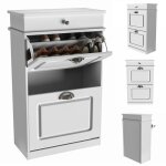 Jeobest meuble � chaussures pour couloirfinavec 2 portes rabattablesadapt� aux couloirsvestibules et ...