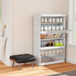 Jeobest meuble � chaussure �tag�re � chaussures 6 niveaux armoire � chaussures pour 18 paires de chaussures ...