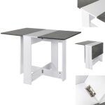 Jeobest table � manger pliable moderne table pliante cuisine avec 2 abattants pour petits espaces 2 - ...