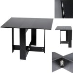 Jeobest table � manger pliable moderne table pliante cuisine pour petits espaces avec 2 abattants 2 - ...