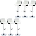 Jeobest® tabouret de bar (blanc noir) set de 6 Jeobest® tabouret de bar (blanc noir) set de 6