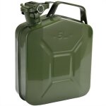 Jerrican bidon en mtal 5l - 24 x 12 x 35 cm transport stockage eau et liquides