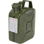 Jerrican en mtal 5l - axis communications - vert arme - antirouille et rsistant  tout carburant