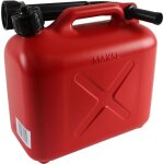 Jerrican plastique avec bec verseur - 5 l - manuel - rouge - norme un:3h1 / y / 150 / 08 Jerrican plastique avec bec verseur - 5 l - manuel - rouge - norme un:3h1 / y / 150 / 08