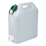 Jerrycan extra - fort - [marque] - avec robinet eau propre 5 litres - blanc et vert - camping - car