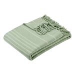 Jet� de lit anjali 220x160 vert c�ladon en coton - atmosphera cr�ateur dint�rieur