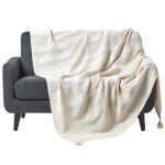 Jet de lit ou de canap rajput naturel 150 x 200 cm
