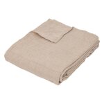Jet� de lit pollie coton 150x200cm - atmosphera createur dinterieur - beige