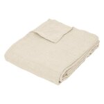 Jet de lit pollie coton 150x200cm - atmosphera createur dinterieur - ecru