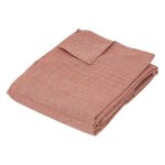 Jet� de lit pollie coton 220x240cm - atmosphera createur dinterieur - rouge