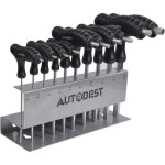 Jeu de 10 cls mles 6 pans en t - 2  10 mm