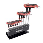 Jeu de 10 cl�s en torx sur ratelier t9 � t50