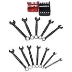 Jeu de 12 cl mixtes  cliquet mtriques sur tui portatif - facom - 440. jp12a - blanc - argent
