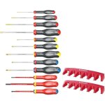 Jeu de 12 tournevis protwist + 2 racks de rangement - facom - at. j12r1pb