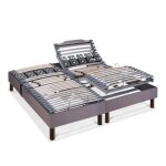 Jeu de 2 sommiers électriques athena 2x70x200 cm lattes & plots Jeu de 2 sommiers électriques athena 2x70x200 cm lattes & plots