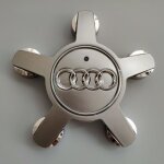 Jeu de 4 caches - moyeux roue embl�me pour enjoliveurs de 135 mm pour audi ?gris?