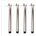 Pieds de table / jeu de 4 pieds klose besser chrome hauteur 710 mm diam 60mm
