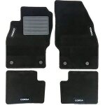 Jeu de 4 tapis moquette pour opel corsa d 2006>2010
