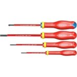 Jeu de 4 tournevis isolés - facom - at4vepb - 1000v Jeu de 4 tournevis isolés - facom - at4vepb - 1000v