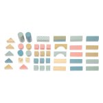 Jeu de 50 cubes de construction bois - atmosphera createur dinterieur