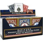 Jeux de 54 cartes � jouer bicycle original rider back x 12 - magie