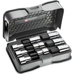 Jeu de douilles - facom - stm. j9a - 9 pièces - 1 / 2 - acier chrome brillant Jeu de douilles - facom - stm. j9a - 9 pièces - 1 / 2 - acier chrome brillant