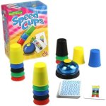 Jeu - amigo - a0028 - speed cups - 20 tasses colores - 24 cartes - 1 sonnette