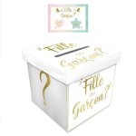 Jeu animation urne vote gender reveal blanc