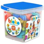 Jeu d?assemblage ? bloko ? baril de 100 bloko et 1 plaque base bleue ? dès 29 mois ? fabriqué en europe ... Jeu d?assemblage ? bloko ? baril de 100 bloko et 1 plaque base bleue ? dès 29 mois ? fabriqué en europe ...