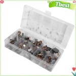 Jeu de balais de charbon 40 pi�ces 10 tailles balais de moteur en cuivre graphite avec bo�te de rangement ...