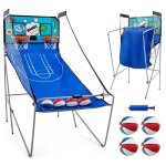 Costway jeu de basket - ball darcade pliable - double tir - 8 modes de jeu - score electronique sonore ...