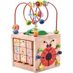 Jeu en bois - acwenie - perle labyrinthe - compact et multifonctionnel - 2 ans et plus