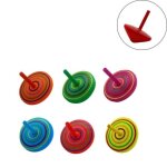 Jeu bois toupie spirale 4cm multicolore