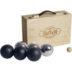 Jeu de boules peint par poudrage dans une bo�te en bois