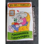 Jeu de cartes 7 familles - animaux sauvages - 42 cartes