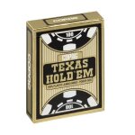 Jeu de cartes poker - cartamundi - texas holdem gold - 100% plastique - mixte