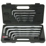 Jeu de clé male 6 pans sphérique extra longue kstools - 3 - 4 - 5 - 6 - 7 - 8 - 10 - 12 - 14 - 17mm Jeu de clé male 6 pans sphérique extra longue kstools - 3 - 4 - 5 - 6 - 7 - 8 - 10 - 12 - 14 - 17mm