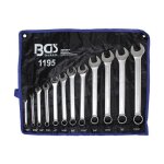 Jeu de cl�s mixtes en pouce 1 / 4 - 15 / 16 12 pi�ces - bgs technic - forg� � chaud chrom�