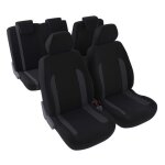 Jeu complet de housses de sièges - universelles - voiture / auto - avant / arrière 2 / 3 - 1 / 3 - tissu ... Jeu complet de housses de sièges - universelles - voiture / auto - avant / arrière 2 / 3 - 1 / 3 - tissu ...