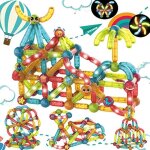 Jeu de construction - geomag - 3d jouet magntique - lumineux - ducatif - pour enfants 3 - 7 ans