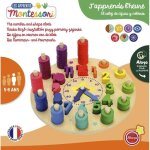 Jeu de construction - aloya - lhorloge des chiffres - bois -  monter soi - mme - 3 ans et plus