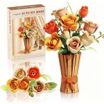 Jeu de construction florale pour adultes 868 pi�ces bouquet de roses blocs de construction botaniqueskit ...